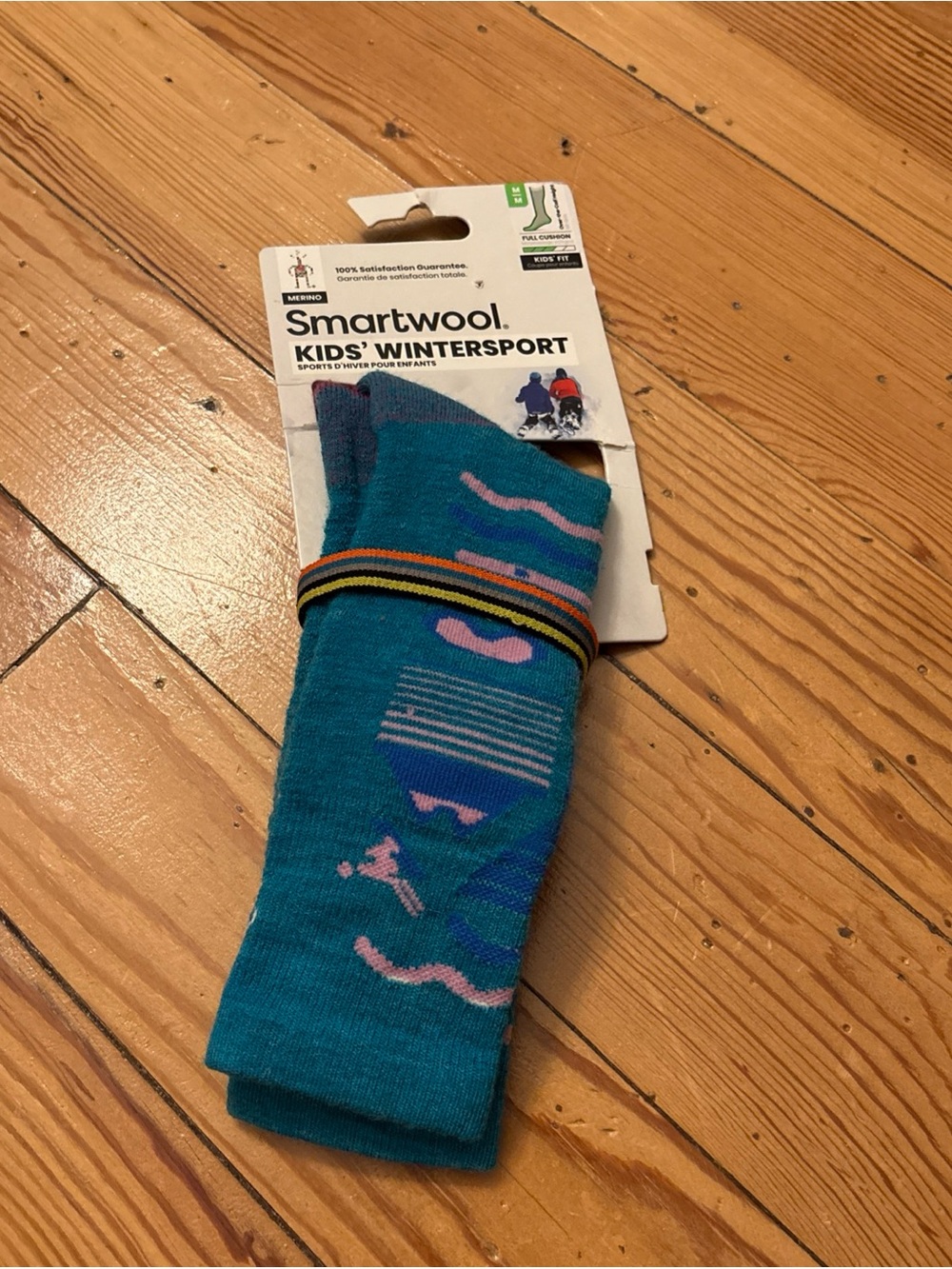 Smartwool Unisex Kids Wintersport Full Cushion Ski Day Over-the-calf Socks New M